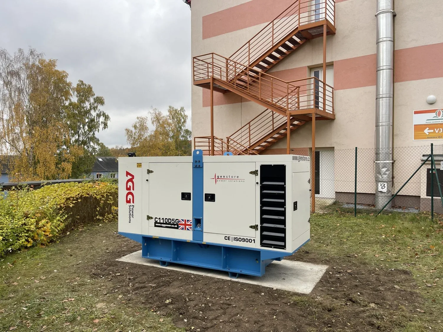 Generátor Cummins 110 kVA pro pečovatelský dům